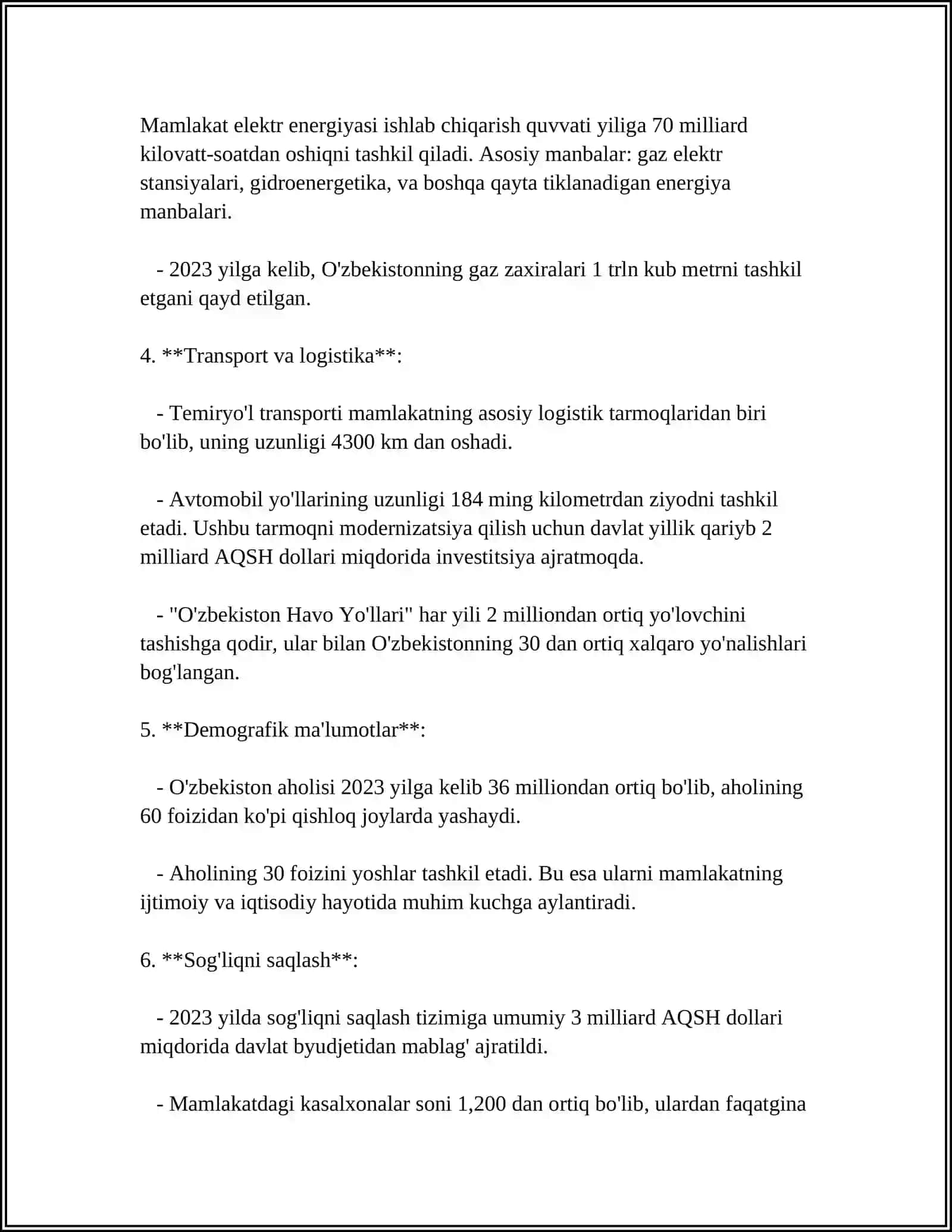 EHTIYOJLARNING TURLARI 4