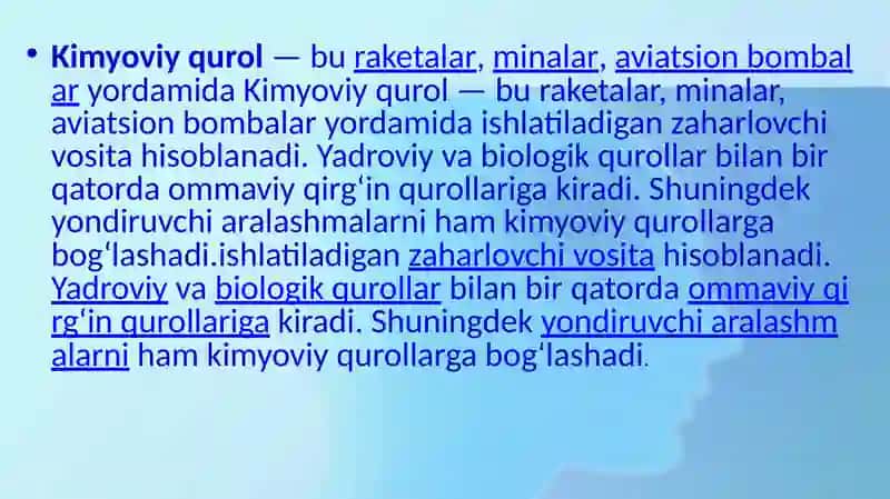 Kimyoviy qurol haqida 4