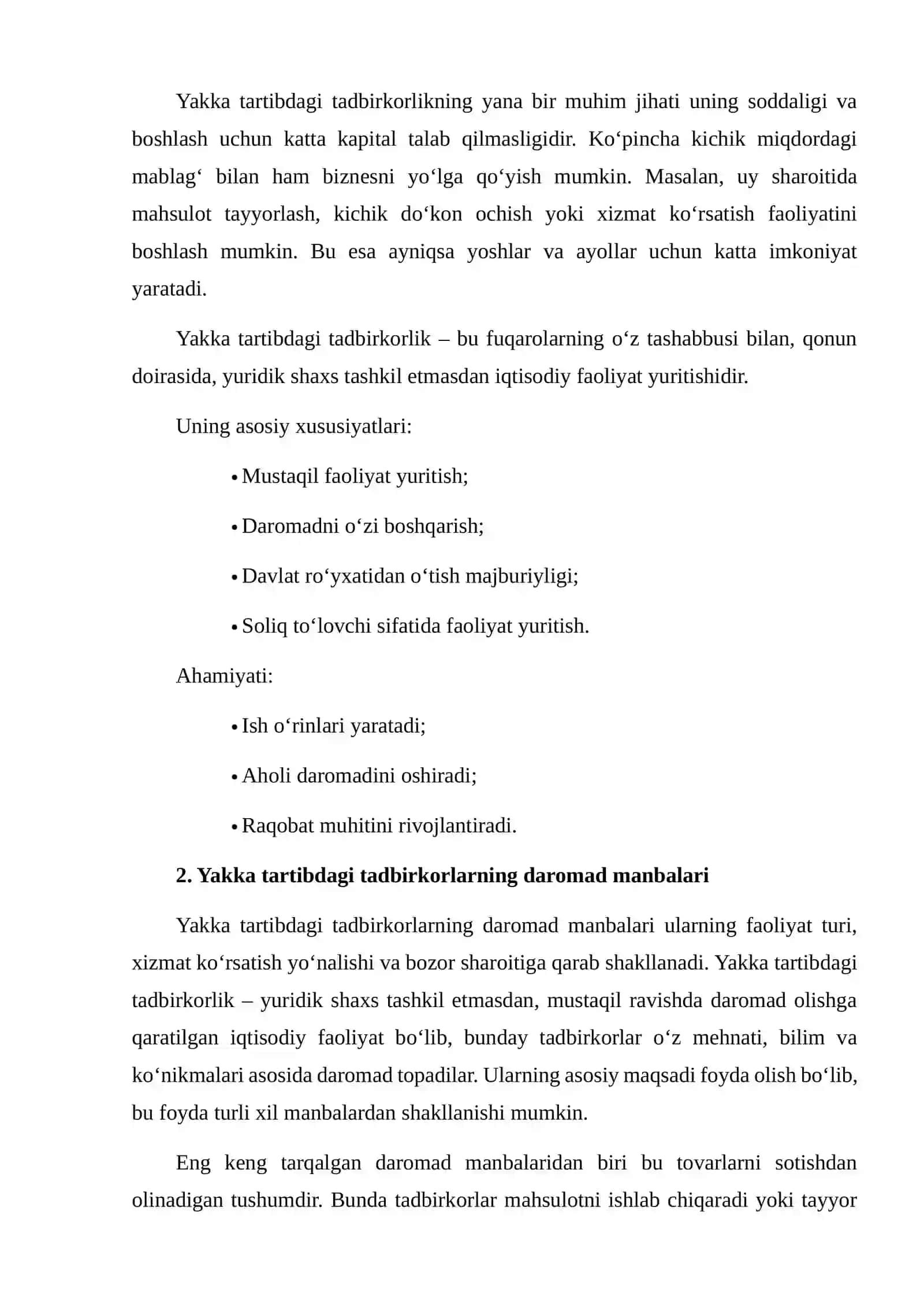 Yakka tartibdagi tadbirkorlik faoliyati bilan shug‘ullanuvchi jismoniy shaxs 4