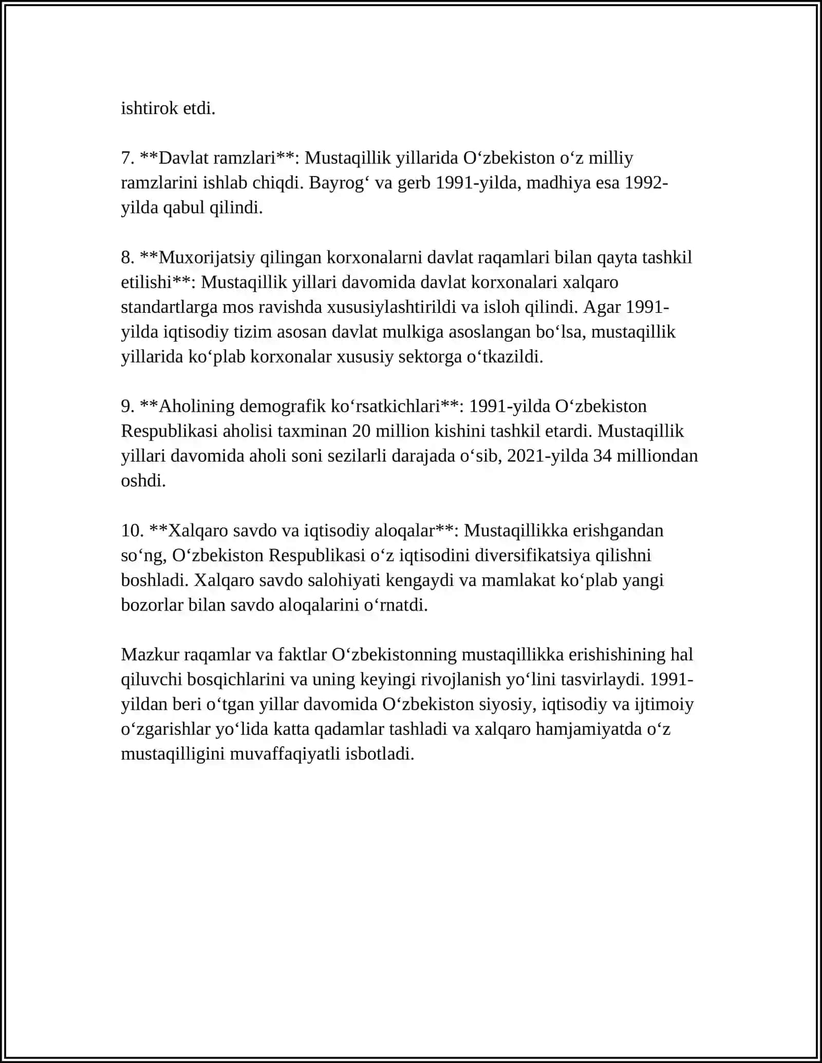 O'ZBEKISTONNING ENG YANGI TARIXI 4