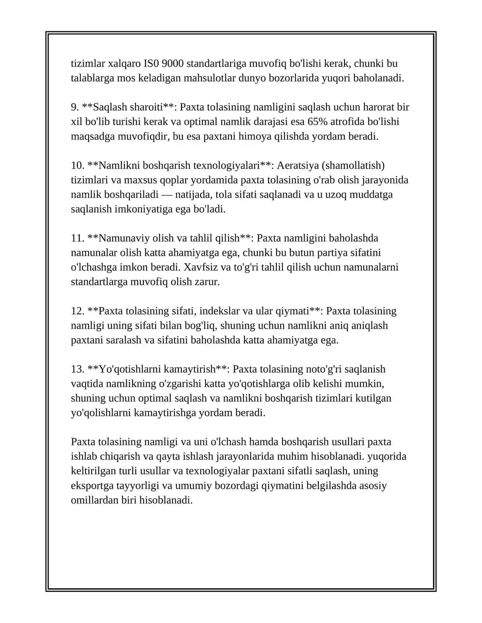 AQSH VA XITOY DAVLATLARIDA PAXTA TOLASINI NAMLASHNING TEXNIKA VA TEXNALOGIYASI 4