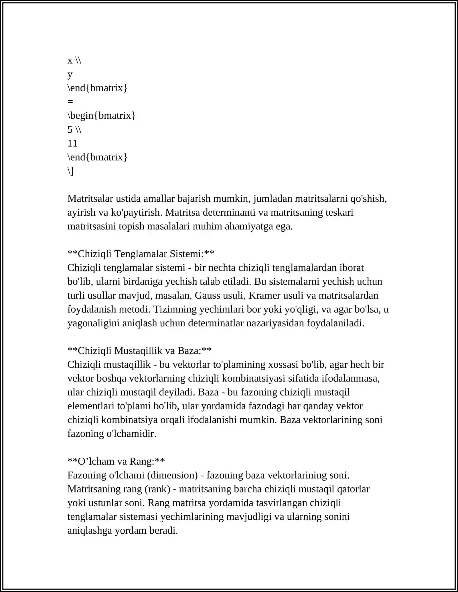 CHIZIQLI PROGRAMMALASH MATEMATIKASI 4