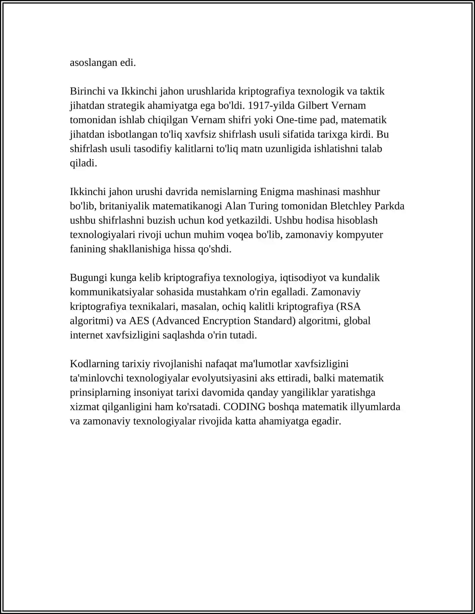 KODLAR HAQIDA 4