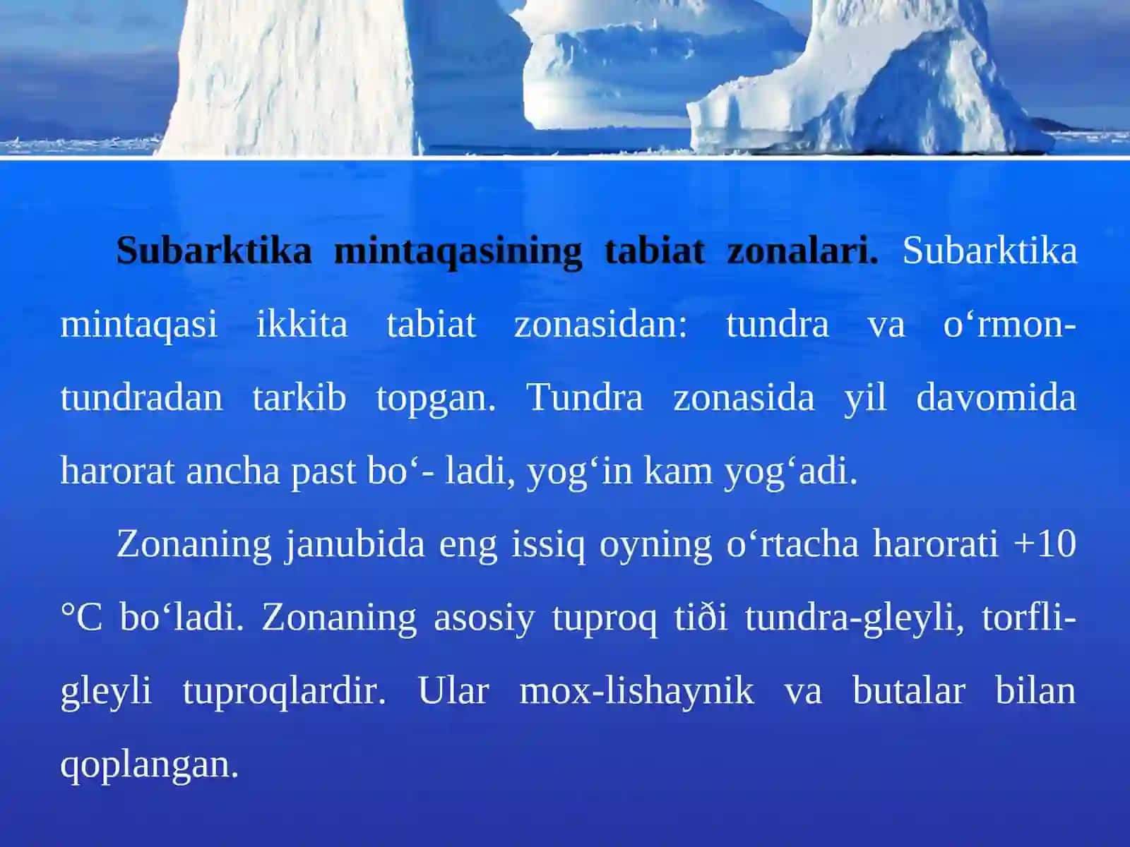 Sovuq va mo‘tadil iqlim mintaqalaridagi tabiat zonalari 4