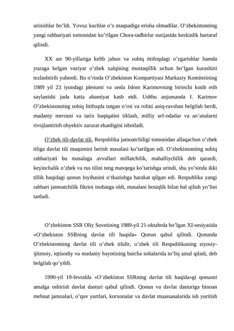 O`zbekistondagi ijtimoiy-siyosiy jarayonlar 4
