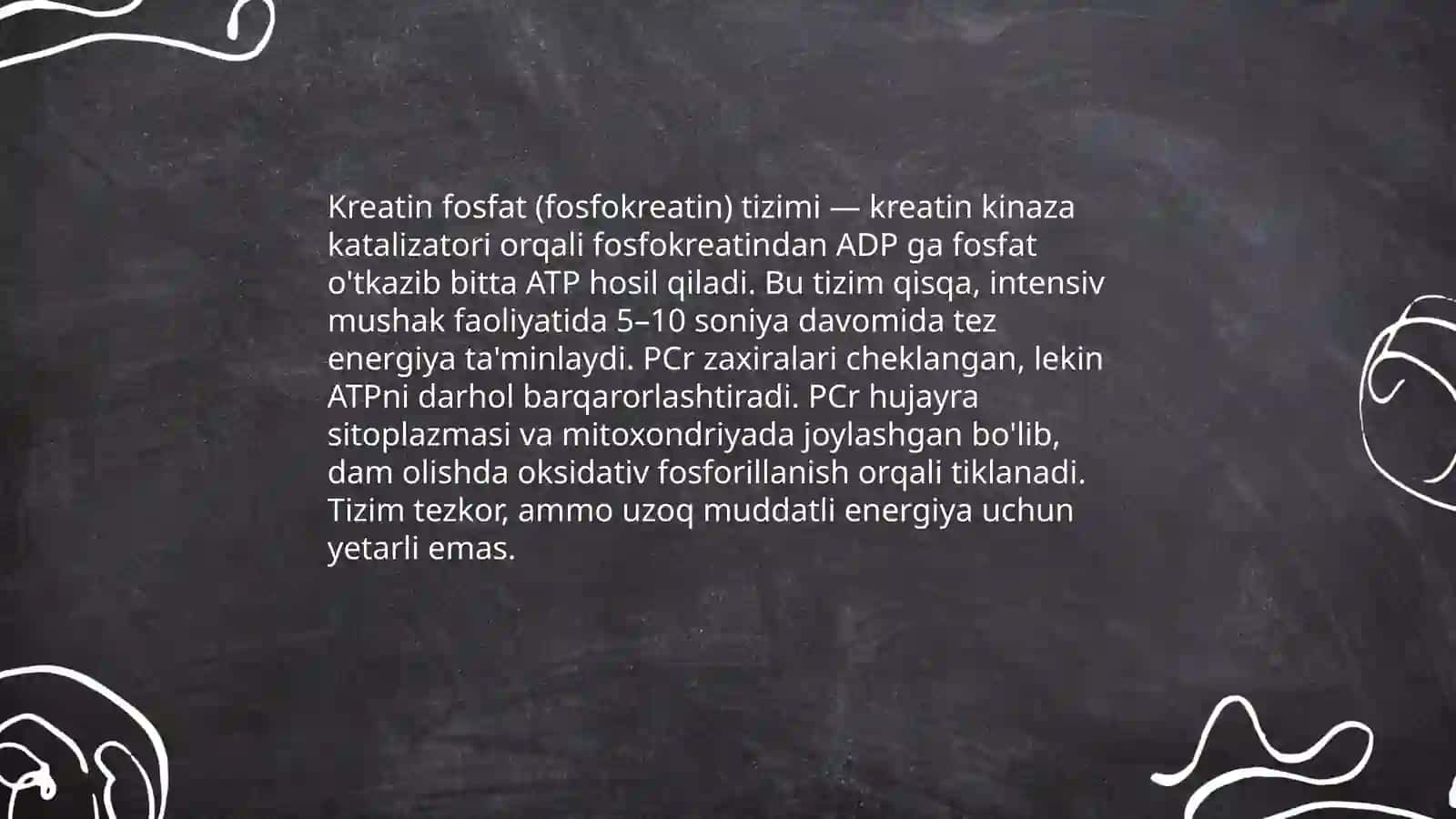 Muskul qisqarishini energetik ta'minoti 4