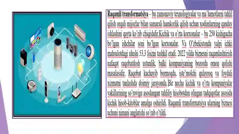 Elektrontijoratdagi moliyaviy xizmatlarning raqamli o'zgarishlari (Digital Transformation) 4