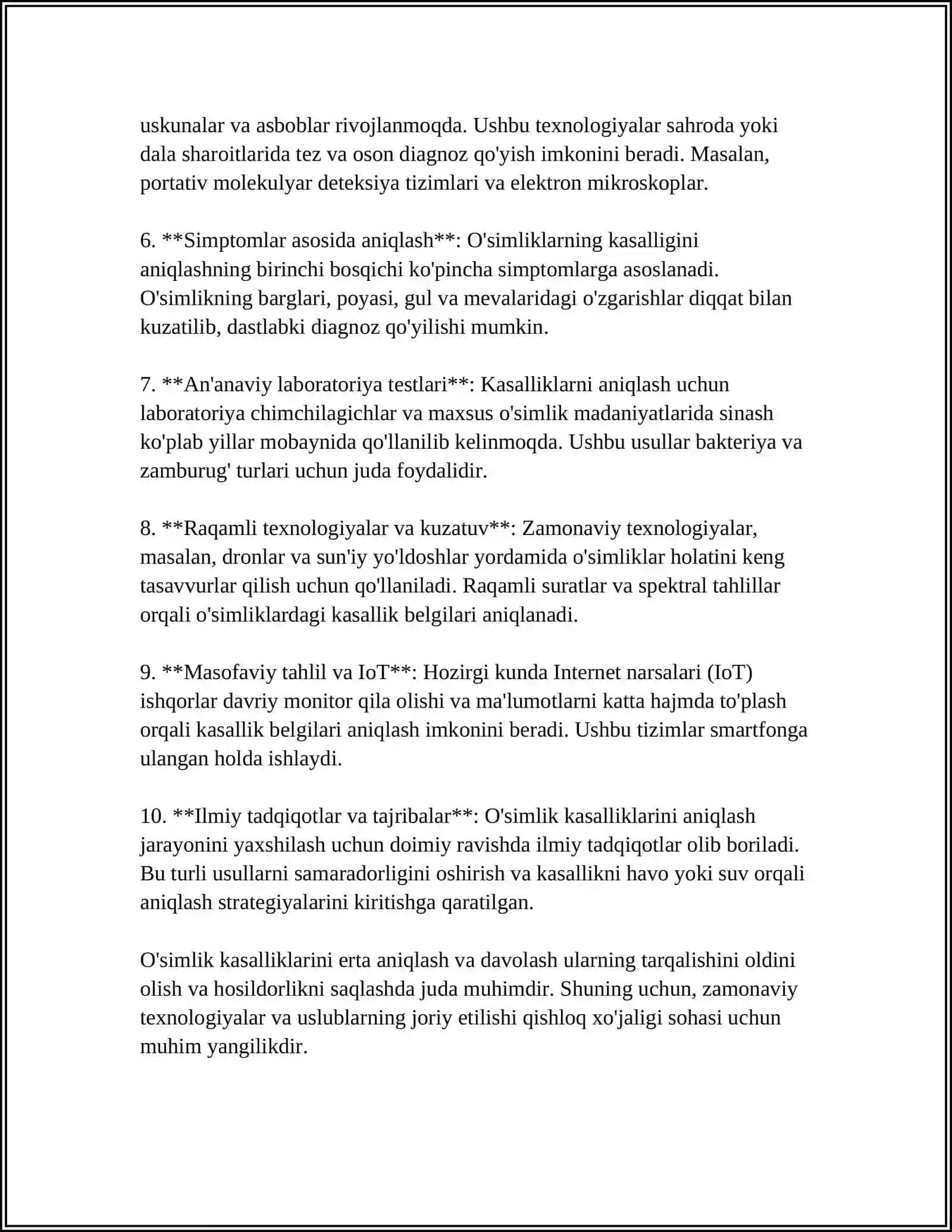 O'simliklar kasalliklari va ularni aniqlash usullari 4