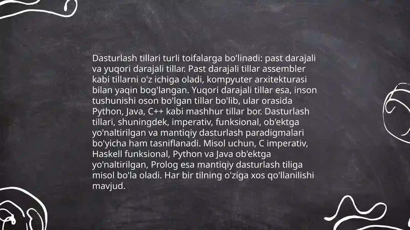Dasturlash tillarini taqqoslash:Afzalliklari va kamchilliklari 4