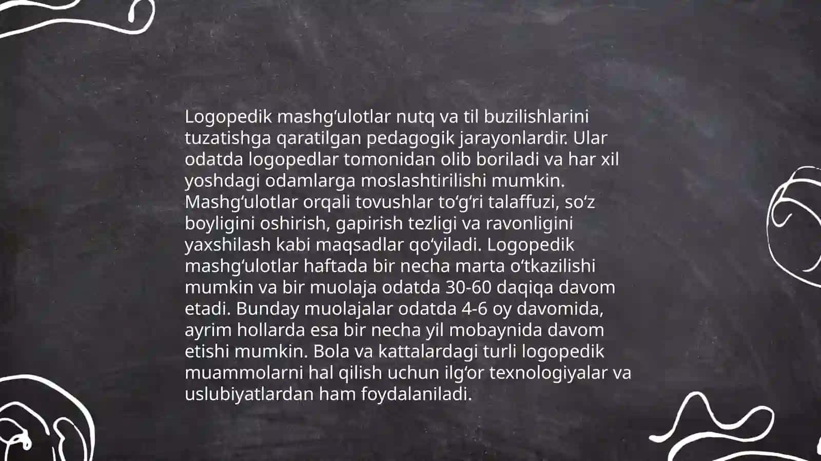 Eshitishida nuqsoni bo‘lgan bolalar maktablarida nutq ostirish darslarini kuzatish 4