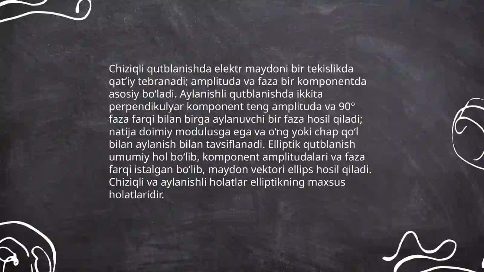 Yorug‘likning qutblanishi 4