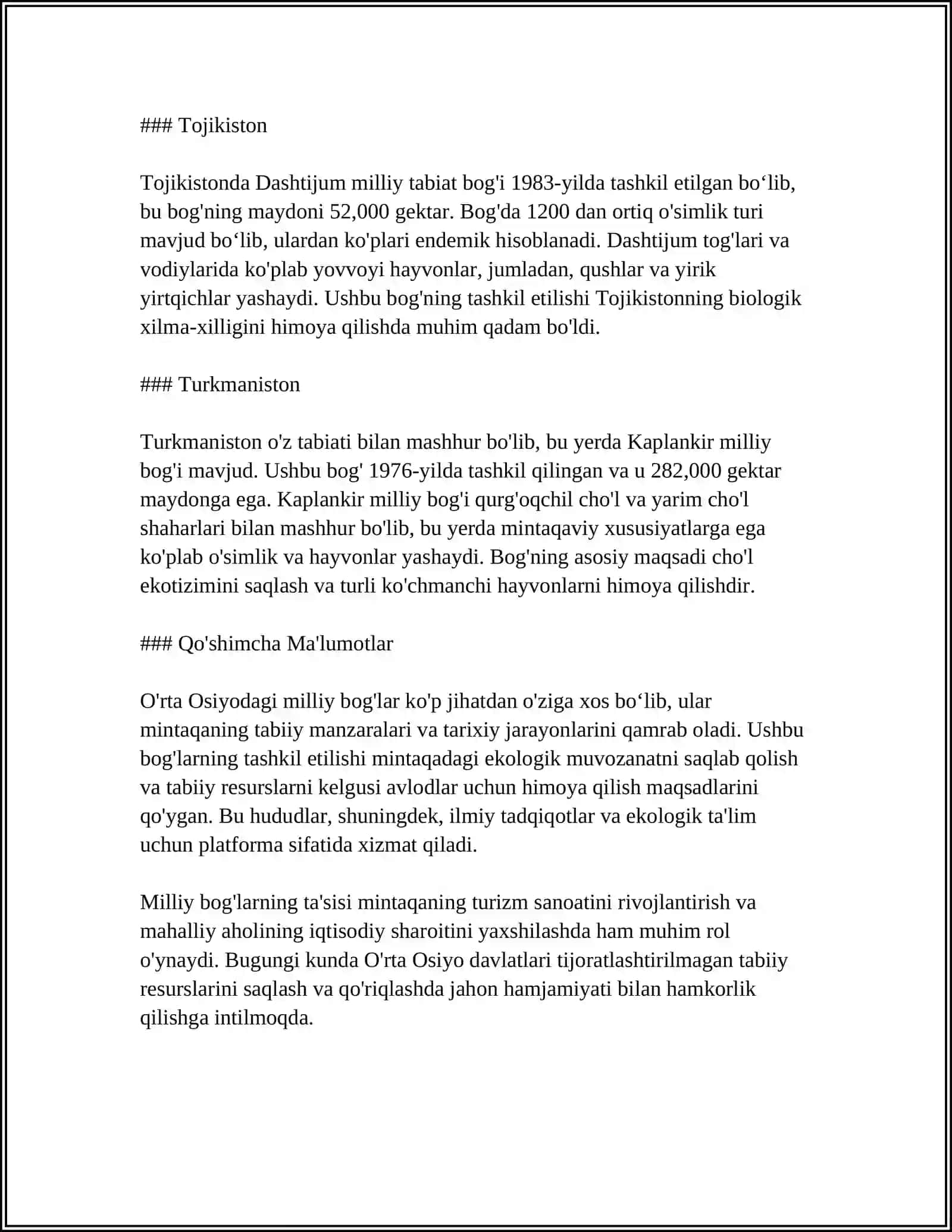 REFERAT Mavzu: ÒRTA OSIYO MILLIY BOĢLARI VA QÒRIQXONALARI 4