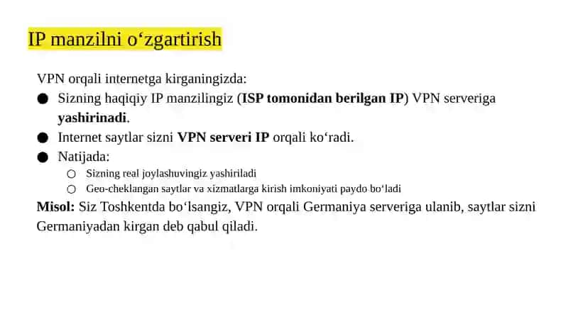 VPN xizmatlaridan foydalanish 4