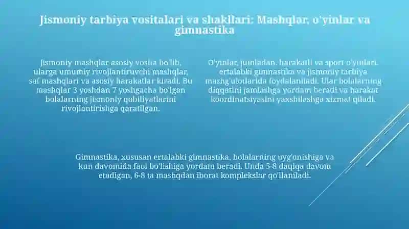 Maktabgacha taʼlimda jismoniy tarbiya 4