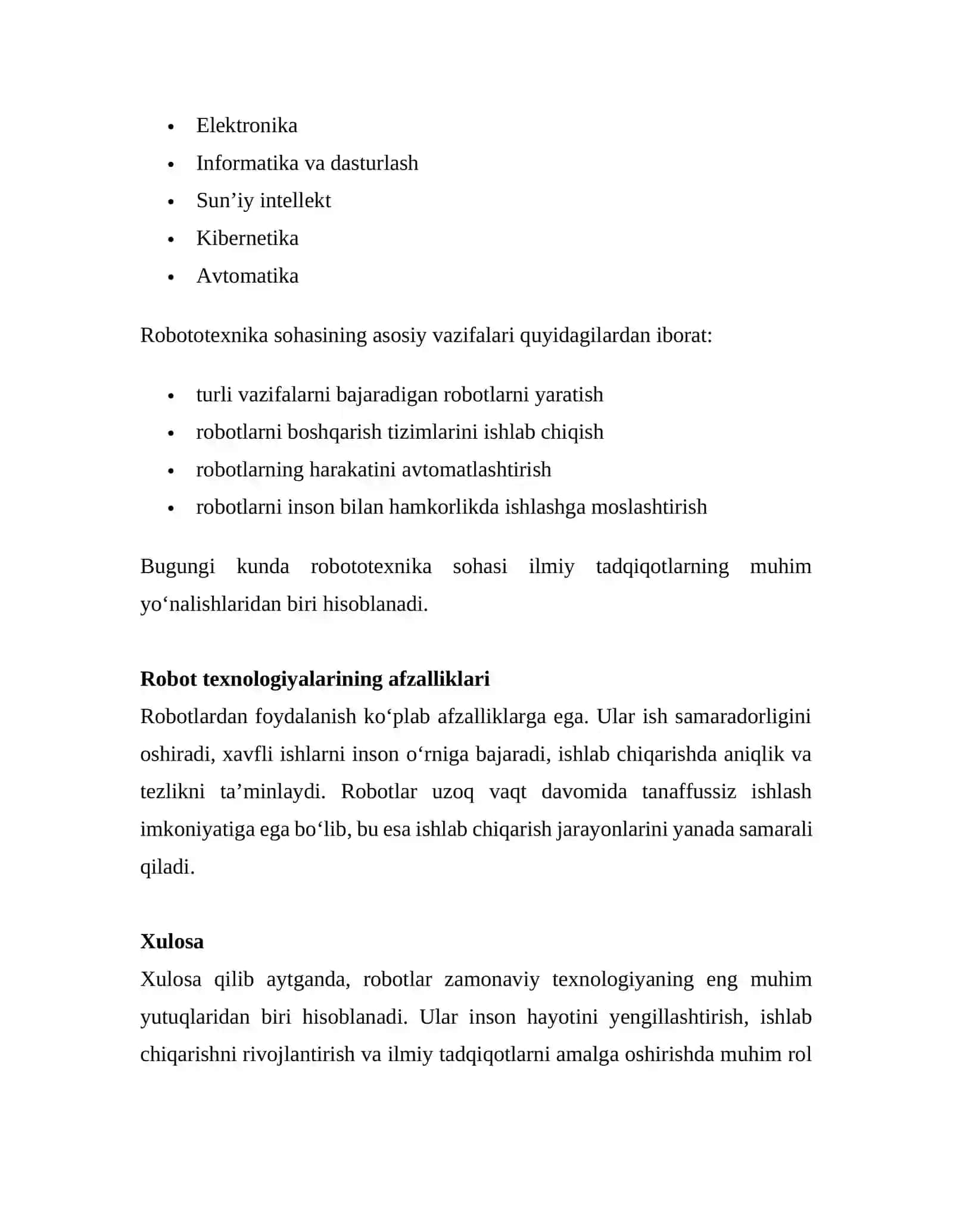 Robotlar haqida umumiy tushunchalar va ta’riflar 4