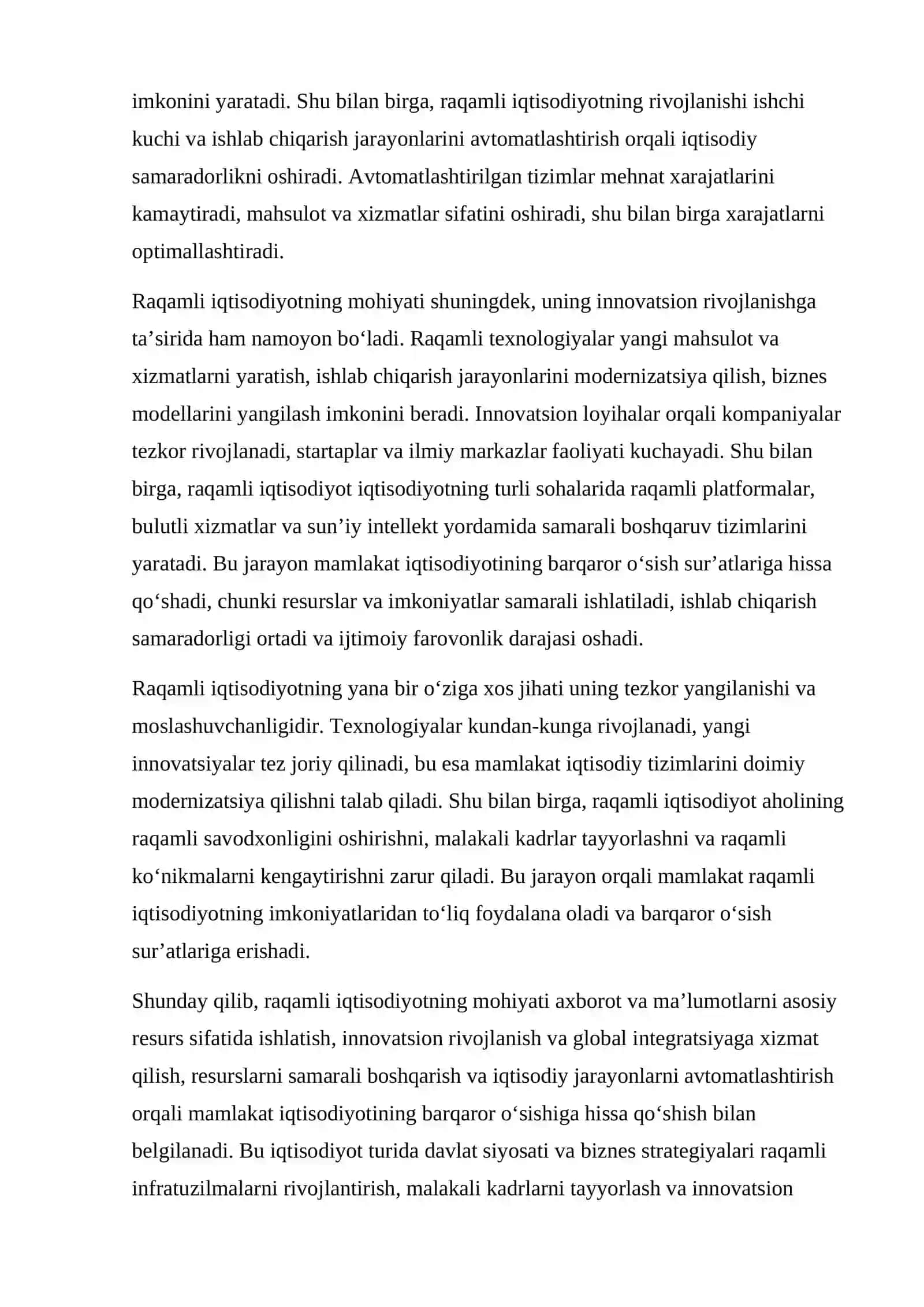 RAQAMLI IQTISODIYOTNING MOHIYATI VA XUSUSIYATLARI 4