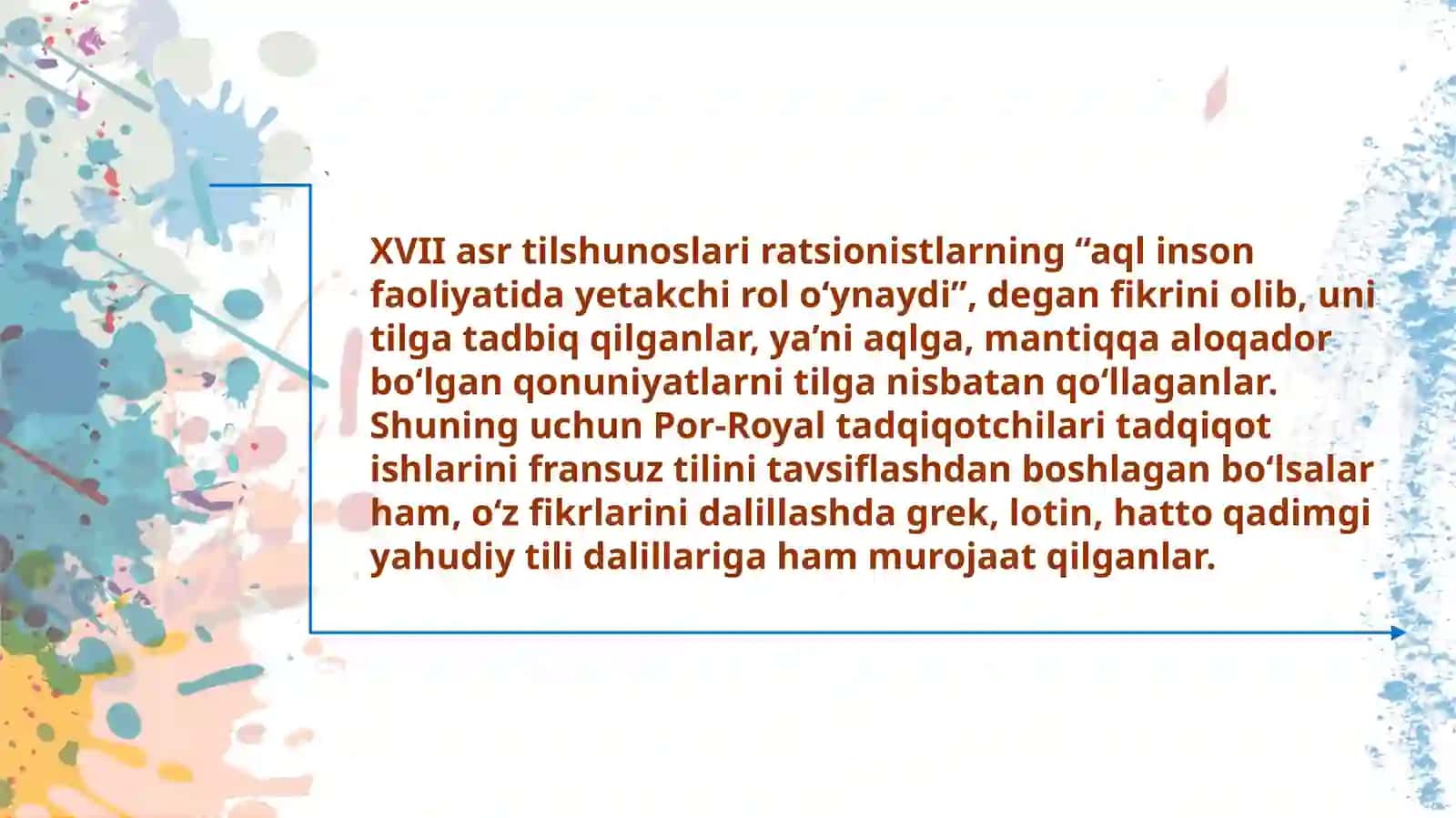 XVII-XVIII asrlarda tilshunoslikdagi oʻzgarishlar 4