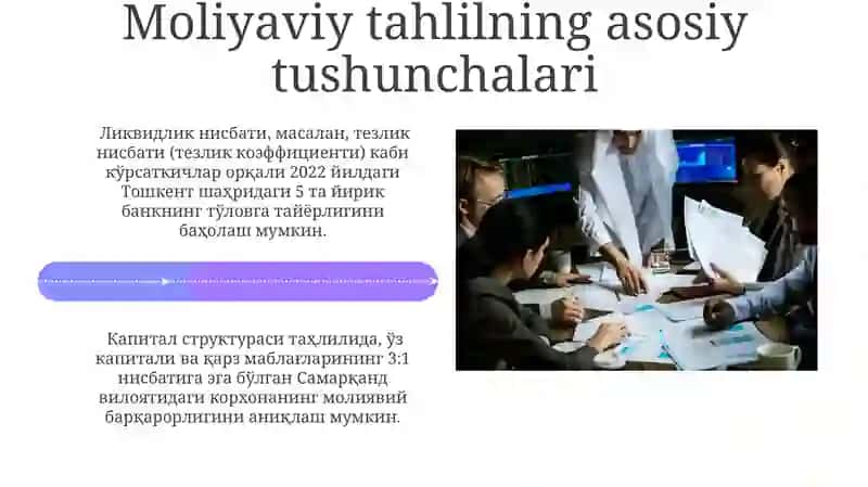 Moliyaviy va boshqaruv tahlili 4