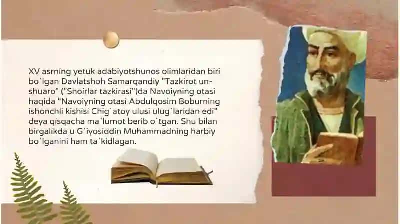 ALISHER NAVOIY HAYOTI VA IJOD YO'LI 4