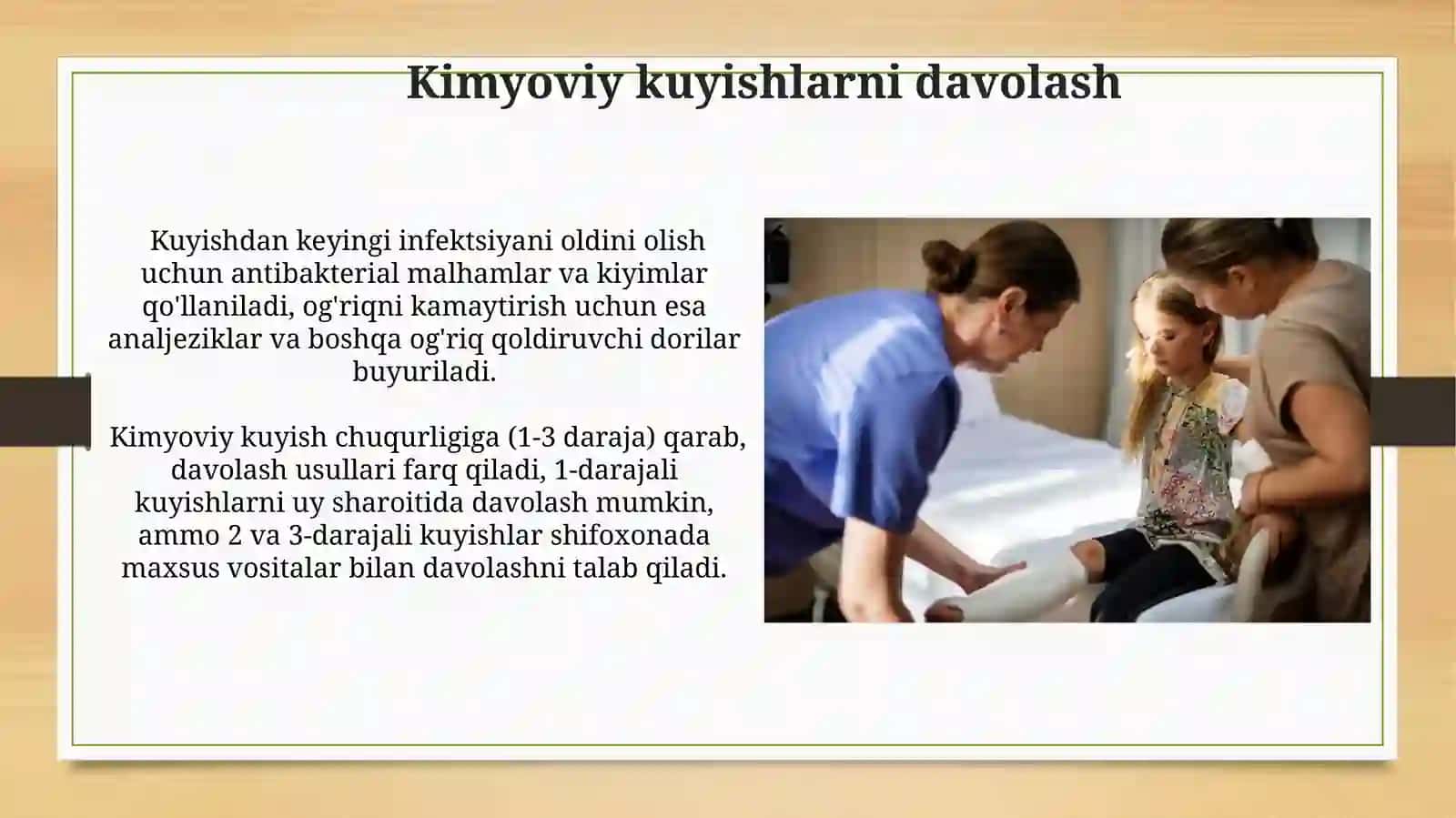 Shikastlangan bemorlarni parvarish qilish 4