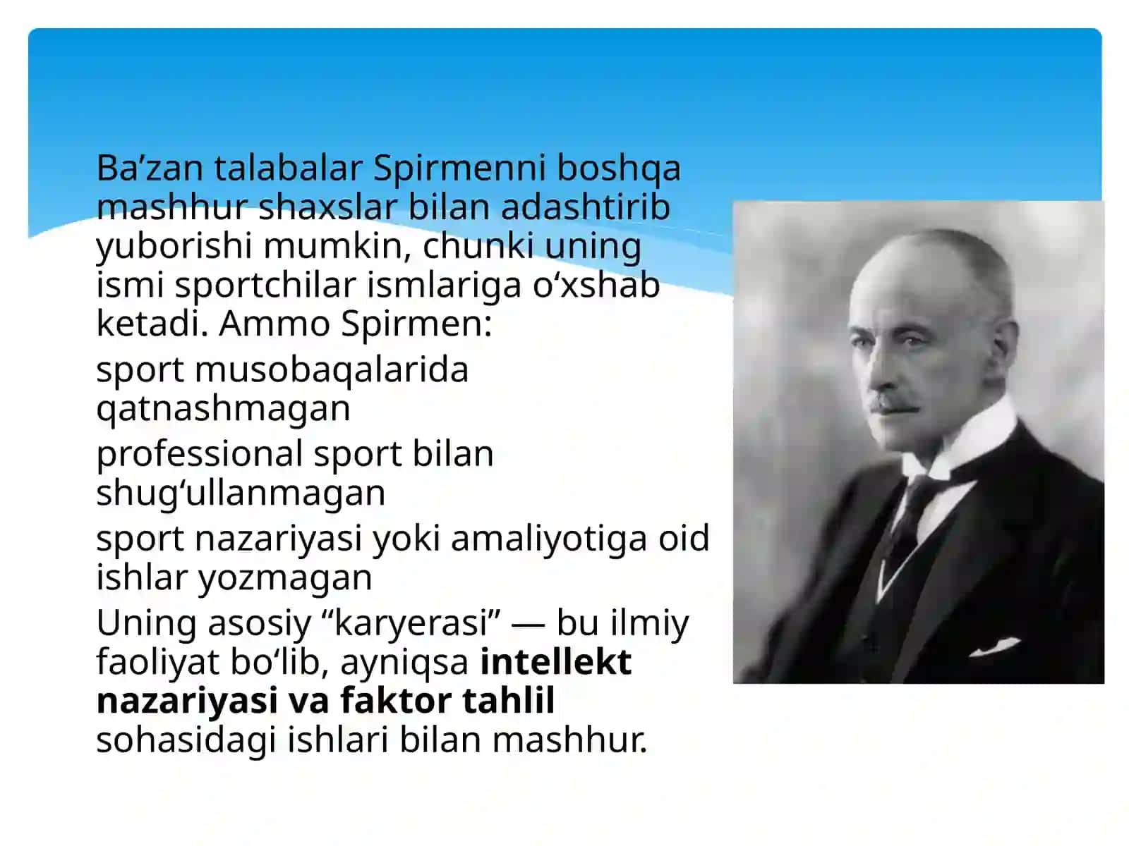 Charliz Spirmen hayoti, ijodi va nazariyalari 4