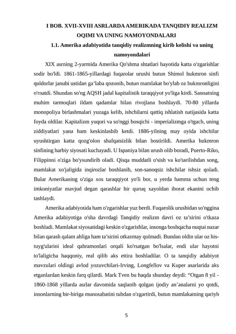 MARK TVEN IJODIDA IJTIMOIY - MAISHIY HAYOTNING SATIRIK TALQINI. 4