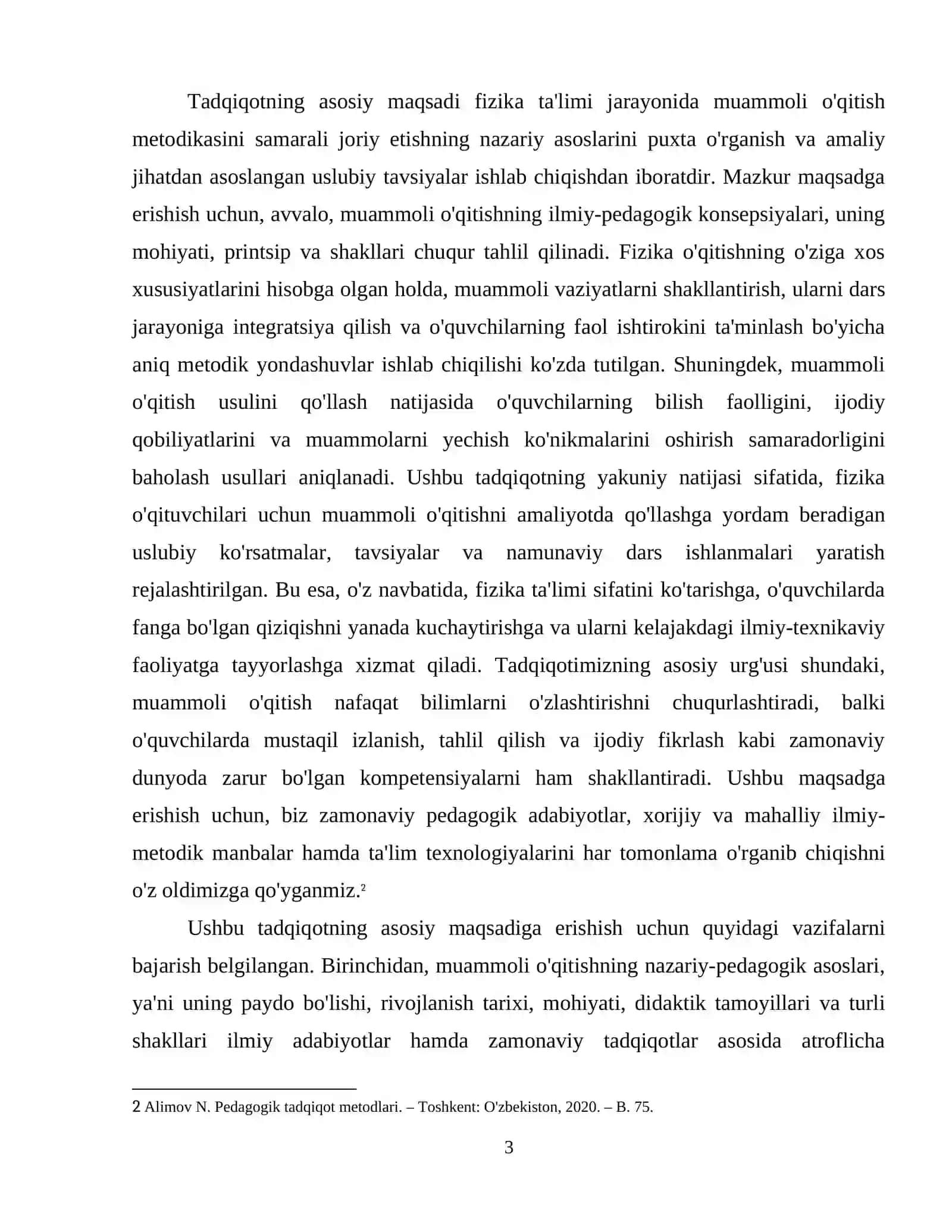 Fizika darslaridan muommoli òqitishni amalga oshirish metodikasi. 4