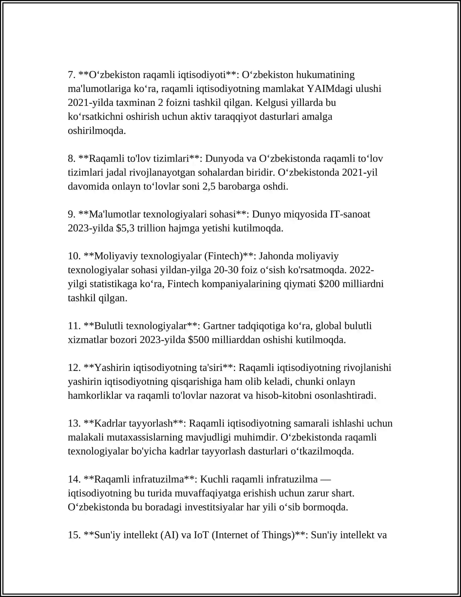 Raqamli Iqtisodiyot 4