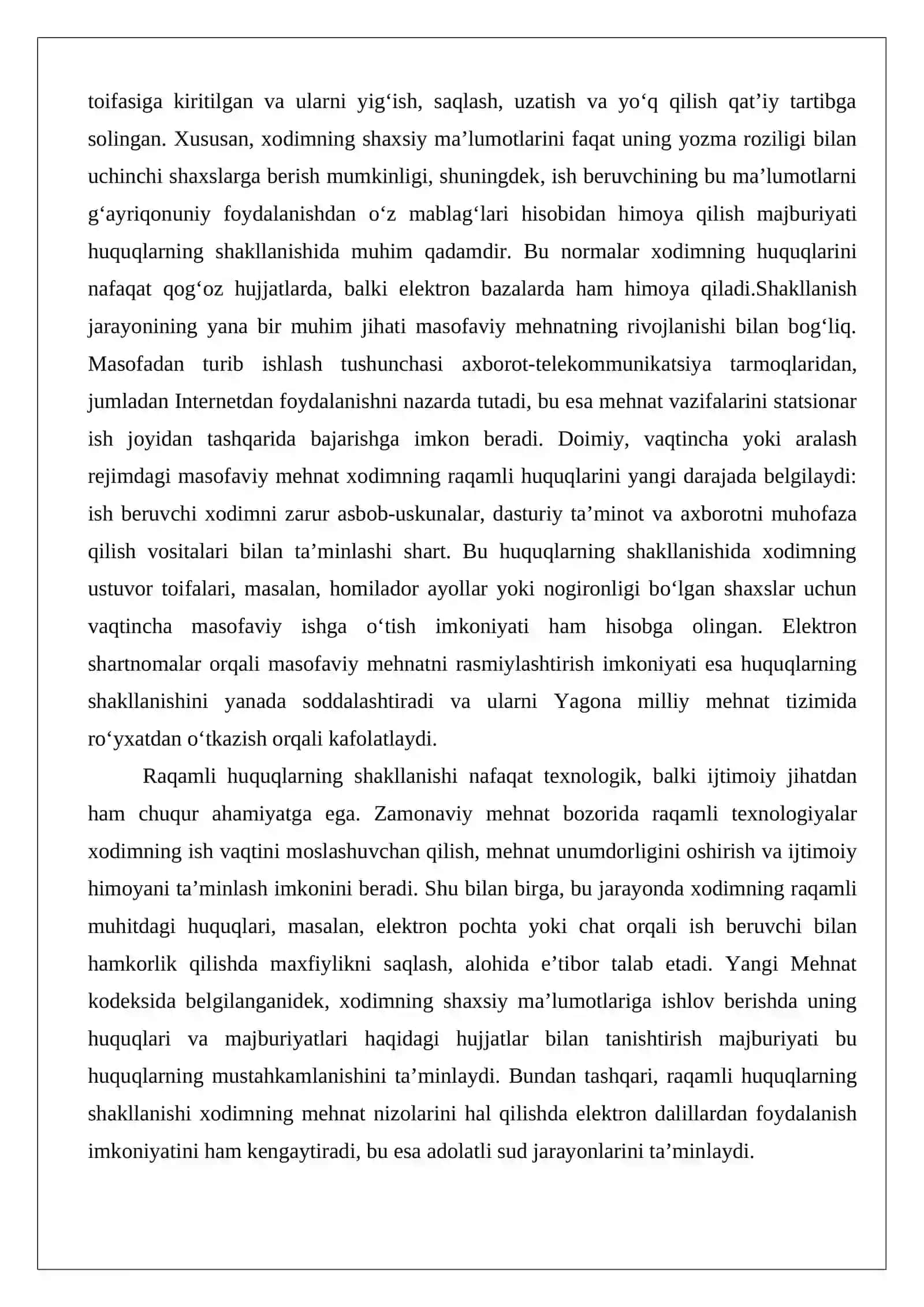Raqamli huquqlarni himoya qilish munosabatlari va ularni tartibga solishning o‘ziga xos xususiyatlari 4