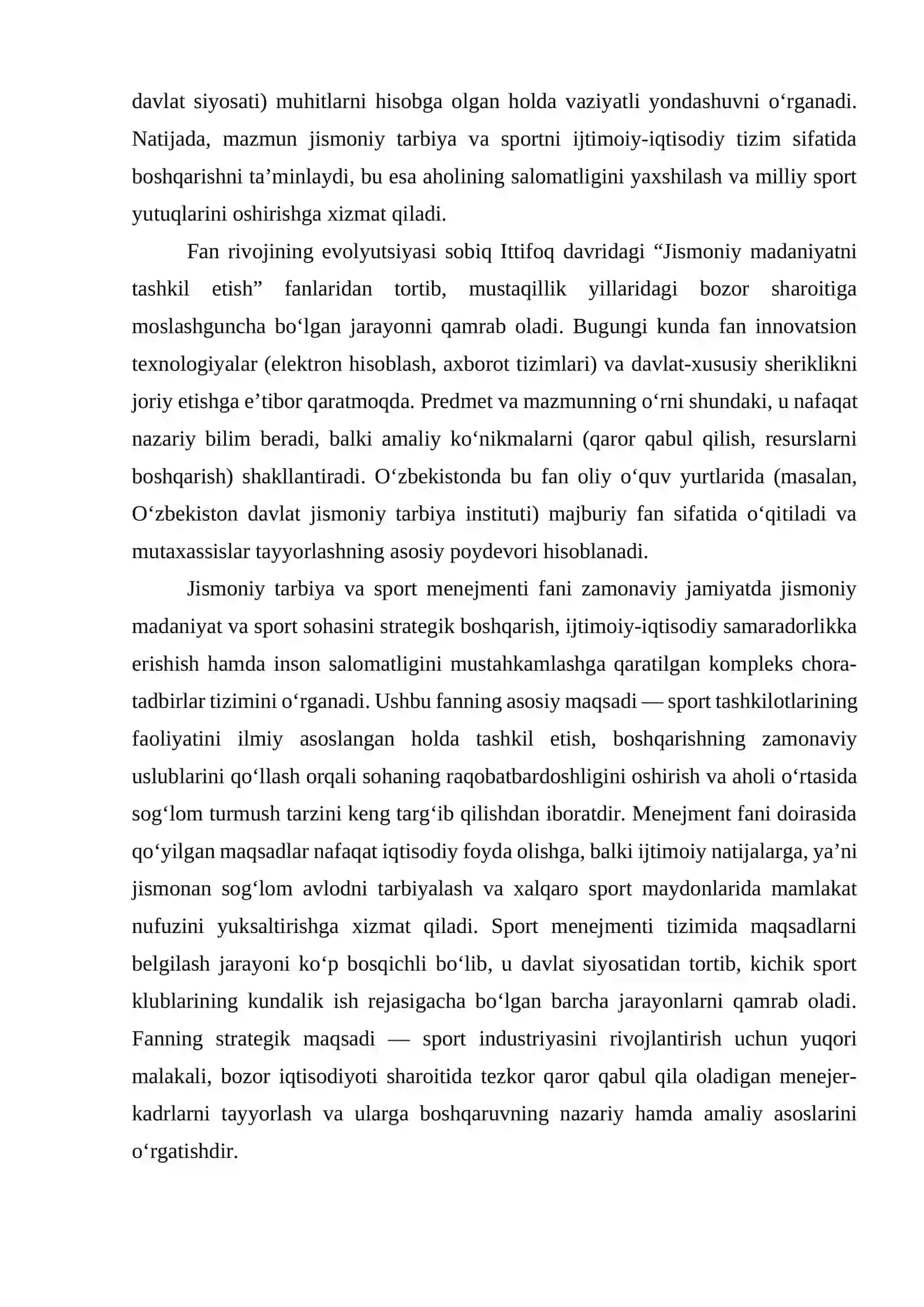Jismoniy tarbiya va sportni boshqarish fanining maqsadi hamda vazifalari 4