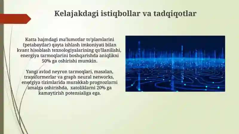 Sun'iy intellekt yordamida elektr tarmoqlarini boshqarish 4