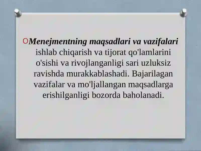 Menejmentning nazariy asoslari 4