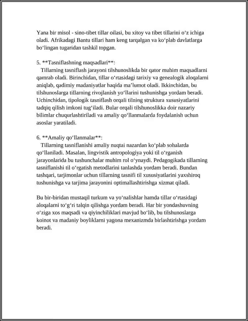 Tillarni Tasnif Qilish Tamoyillari 4