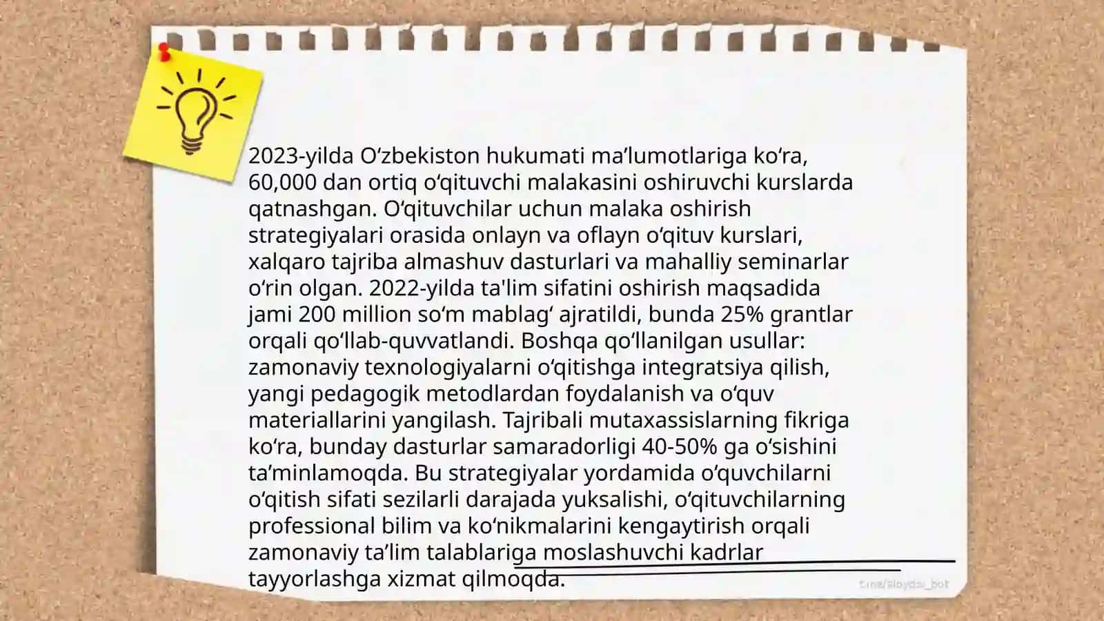 Ta'lim sifatini boshqarish tizimini faoliyat ko’rasatish mezonlari 4