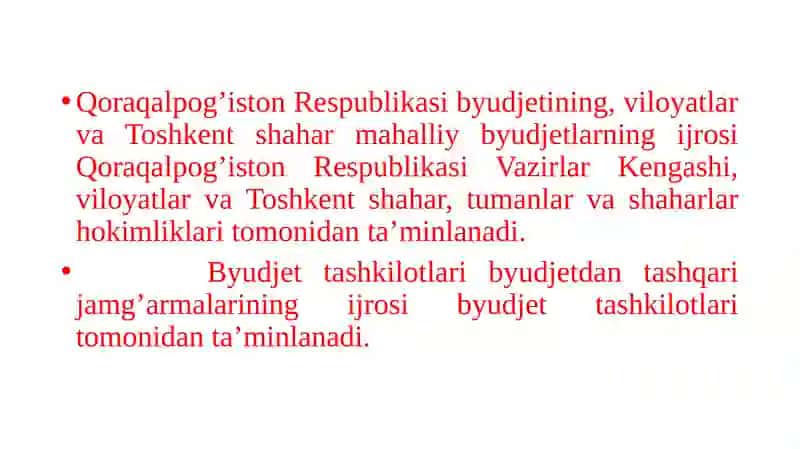Byudjet ko’rsatkichlarini Ijrochilarga yetkazish 4