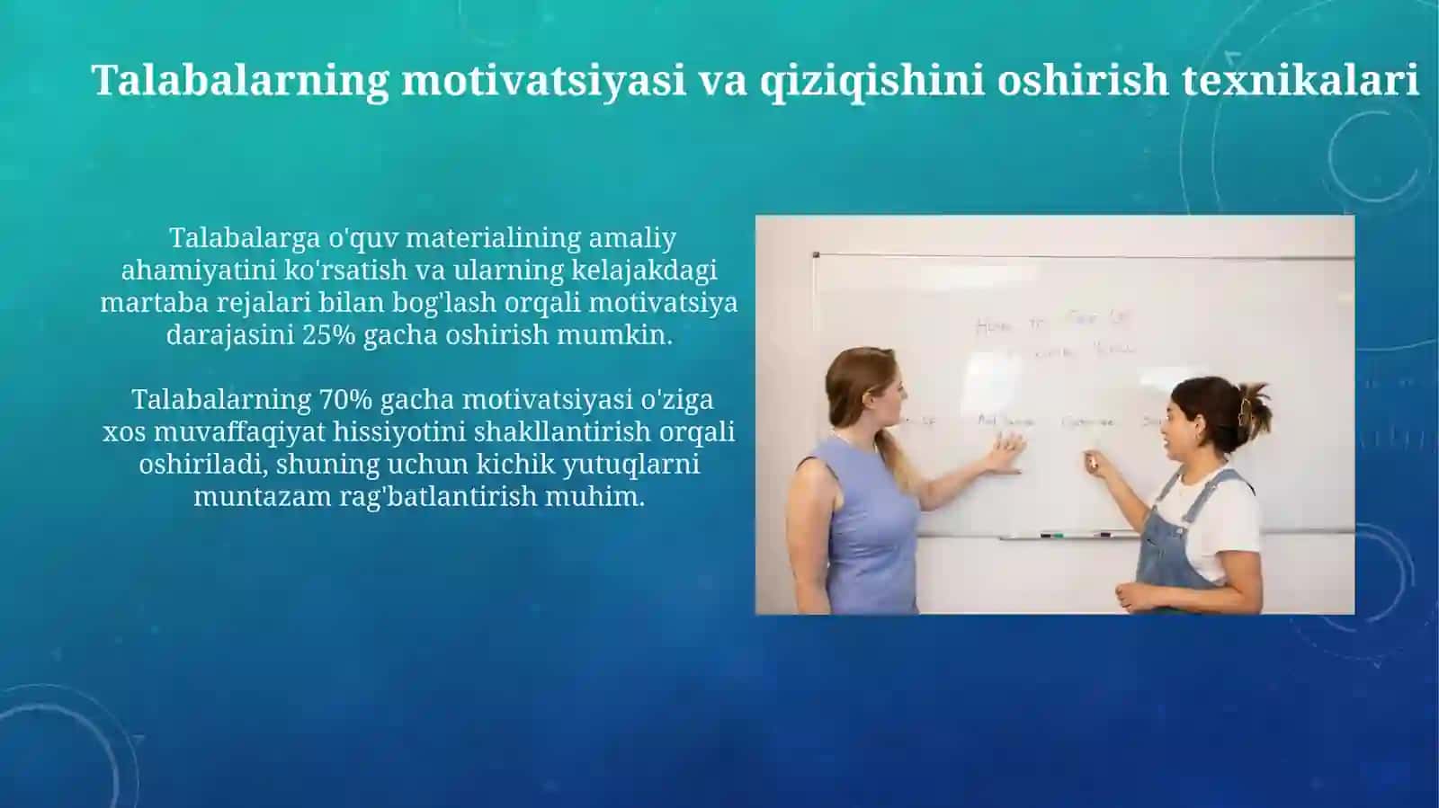 Dars jarayonida o‘quvchilarni boshqarish texnikasi va usullari 4