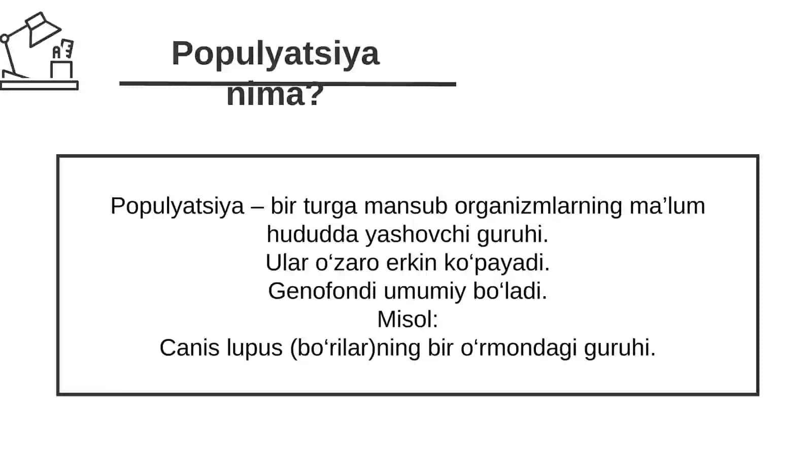 Populyatsiyalar ekologiyasi va biotsenozlar 4