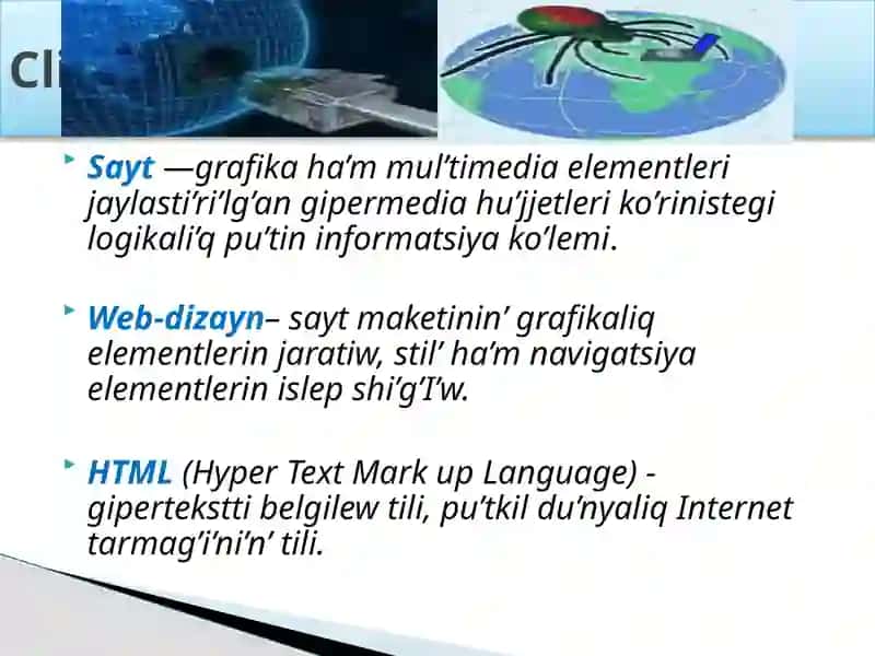 HTML TILINDE WEB SAYT JARATIW JOLLARI 4