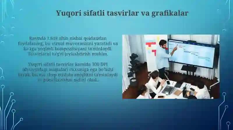 Standart shablonlar asosida taqdimotlar yaratish 4