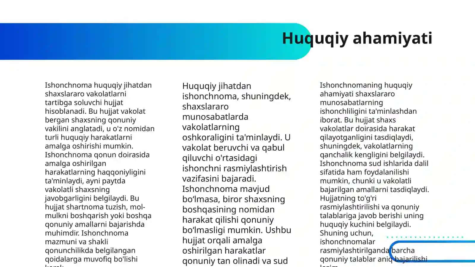 ISHONCHNOMA TUSHUNCHASI, MOHIYATI VA SHAKLLARI 4