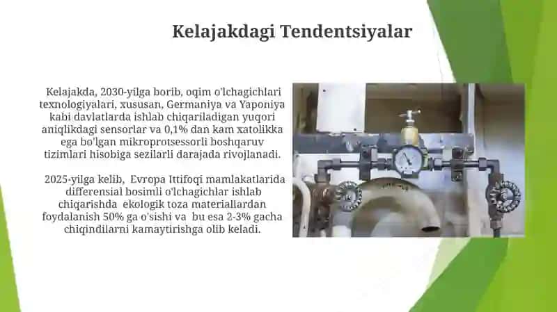 Bosimlar farqi va o'zgaruvchan sarf olchagichlar 4