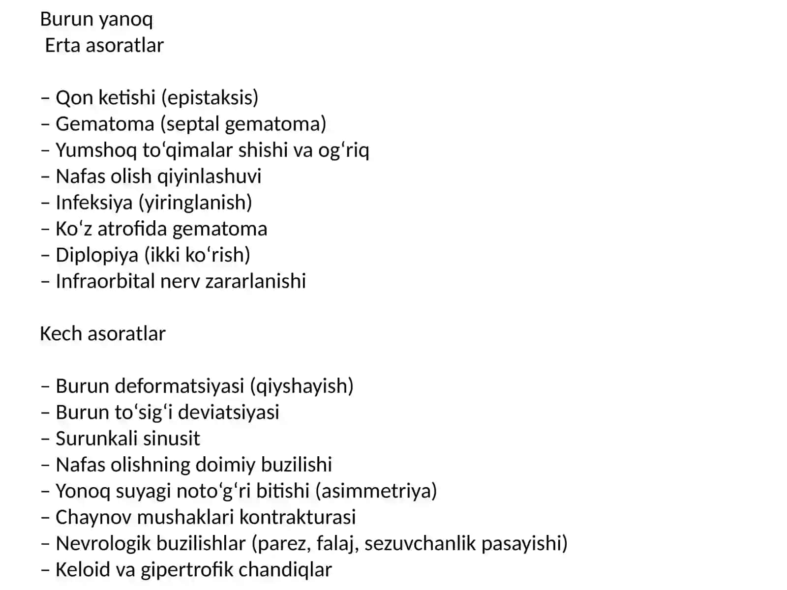 Yumshoq to‘qimalardagi jarohatlarda erta va kechki asoratlar 4