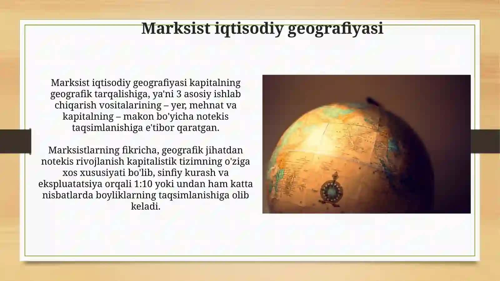 Iqtisodiy geografiyaning gʻarb mamlakatlarida rivojlanishi 4