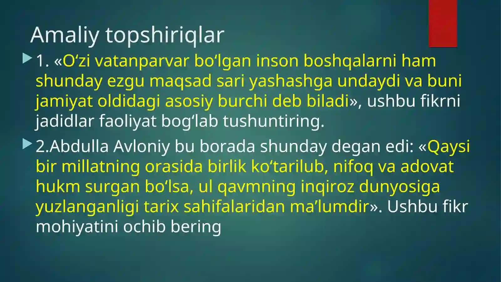 UMUMIY O‘RTA TA’LIM MUASSASALARIDA TARBIYA FANINI KONSEPTUAL ASOSLARI VA TARBIYA FANINI O‘QITISHNING TAMOYILLARI 4