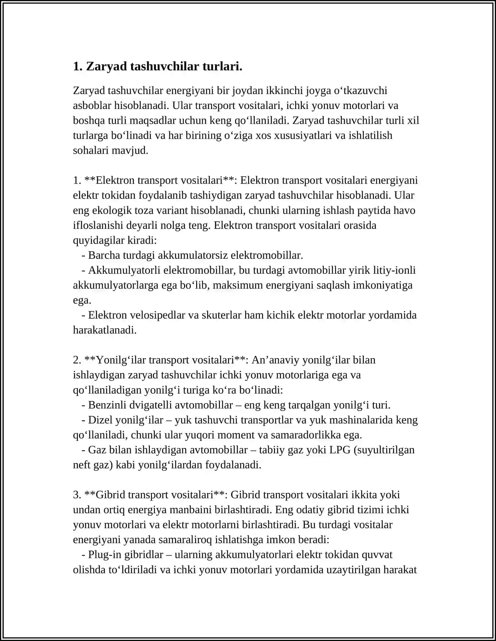 Xususiy va Xususiy Bo‘lmagan Zaryad Tashuvchilar. Tok Tashuvchilarning Generatsiya va Rekombinatsiya Jarayonlari 4
