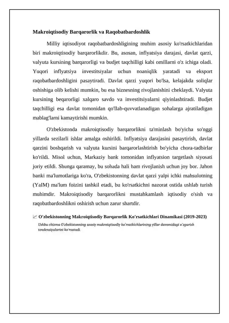 Milliy iqtisodiyotning raqobatbardoshlik kursatkichlari 4
