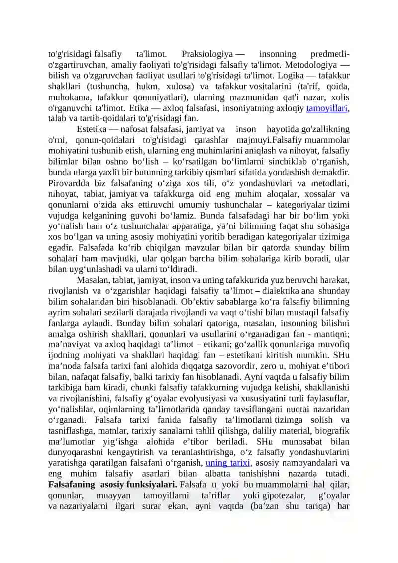 Falsafa jahon xalqlari madaniyatining tarkibiy qismi 4