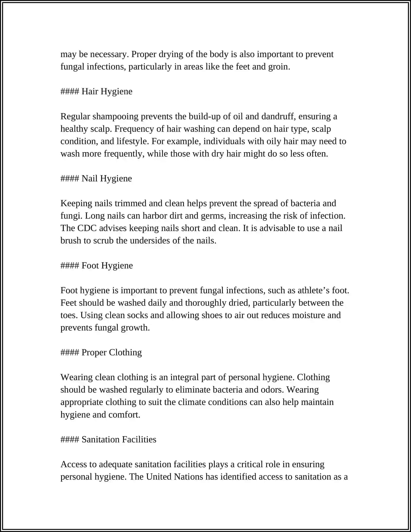 REFERAT Theme: HYGIENE 4