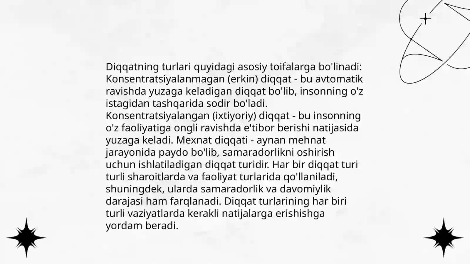 Diqqat haqida tushuncha va uning nerv-fiziologik asoslari 4