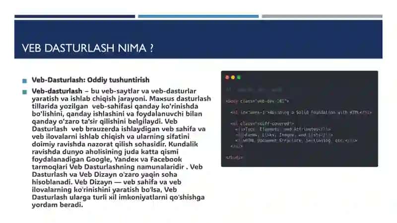 VEB DASTURLASH TILLARI EVOLYUTSIYASI 4